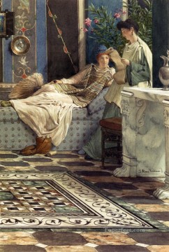 Sir Lawrence De Un Ausente Romántico Sir Lawrence Alma Tadema Pinturas al óleo